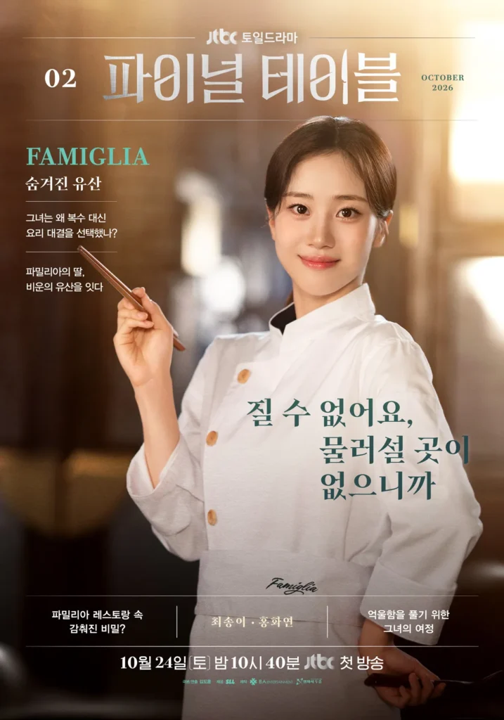 韓国ドラマ『ファイナル・テーブル』ホン・ファヨン(チェ・ソンイ役)
